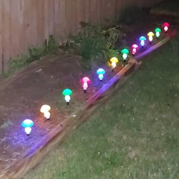 Upgraded Solar Mushroom Lights Garden Waterproof, Mushroom Solar Lights - Picture 1 of 1